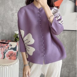 Floral Pleated Blouse