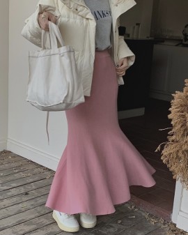 Mermaid knit skirt