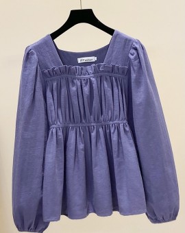 LM+ Square neckline blouse