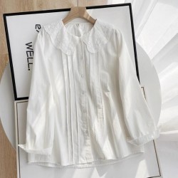 Lace collar blouse