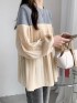 Combination pleated blouse