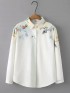 LM+  watercolor motif blouse