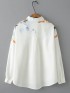 LM+  watercolor motif blouse