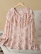 LM+  Ruffle neckline blouse