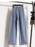 LM+ denim drawstring pants
