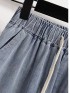 LM+ denim drawstring pants