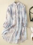 LM+  watercolor stripe blouse