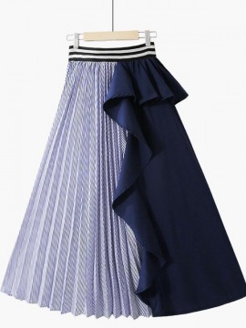 Combination pleated skirt