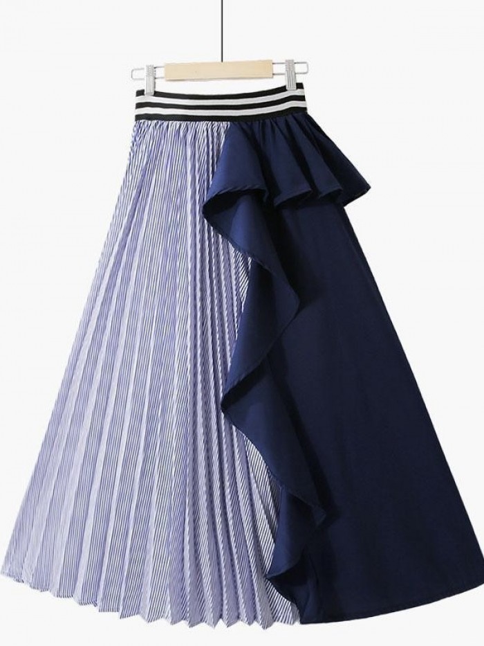 Combination pleated skirt