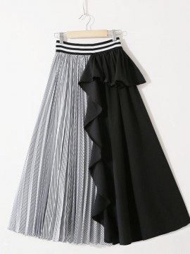 Combination pleated skirt