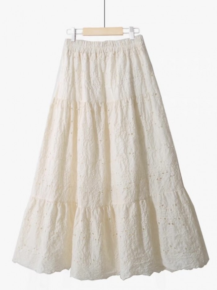 Broderie eyelet skirt
