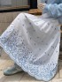 Broderie eyelet skirt