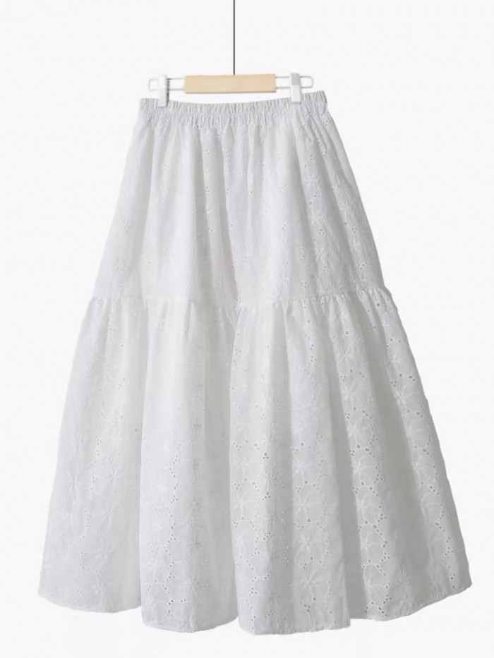 Broderie eyelet skirt