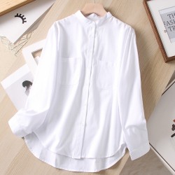 Stand collar blouse
