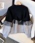 LM+ Colorblock knit sweater