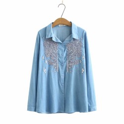 LM+ Embroidered Motif Shirt