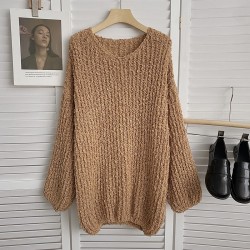 Oversized knit pullover