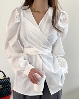 Kimono wrap blouse