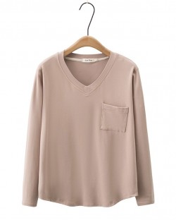 LM+ Basic pocket blouse