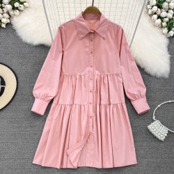 Candy color babydoll tunic