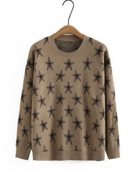 LM+ Star knit pullover