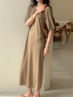 Long knit dress