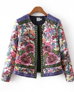 Floral motif jacket