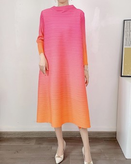 Pleated Ombre dress