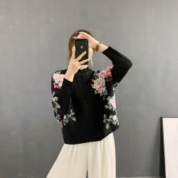 Floral Pleated Blouse