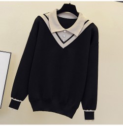 LM+  Collar Knit Pullover