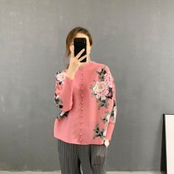 Floral Pleated Blouse